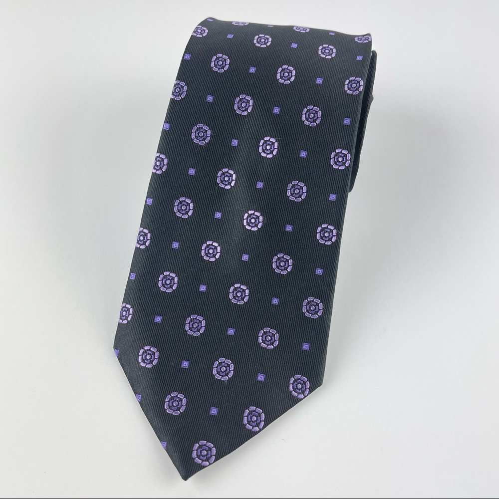 George Mens Necktie Black/Purple